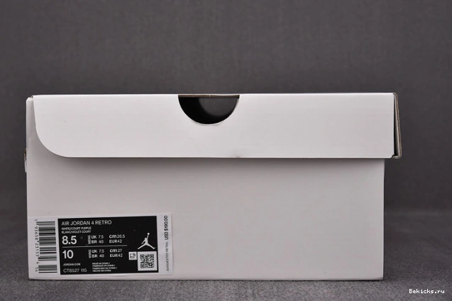 Reps BK ct8527-115 metallic retro air 4 purple jordan 1115